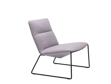 CAPRI LOUNGE BU1738 - Sled base upholstered armchair by Andreu World - view 2
